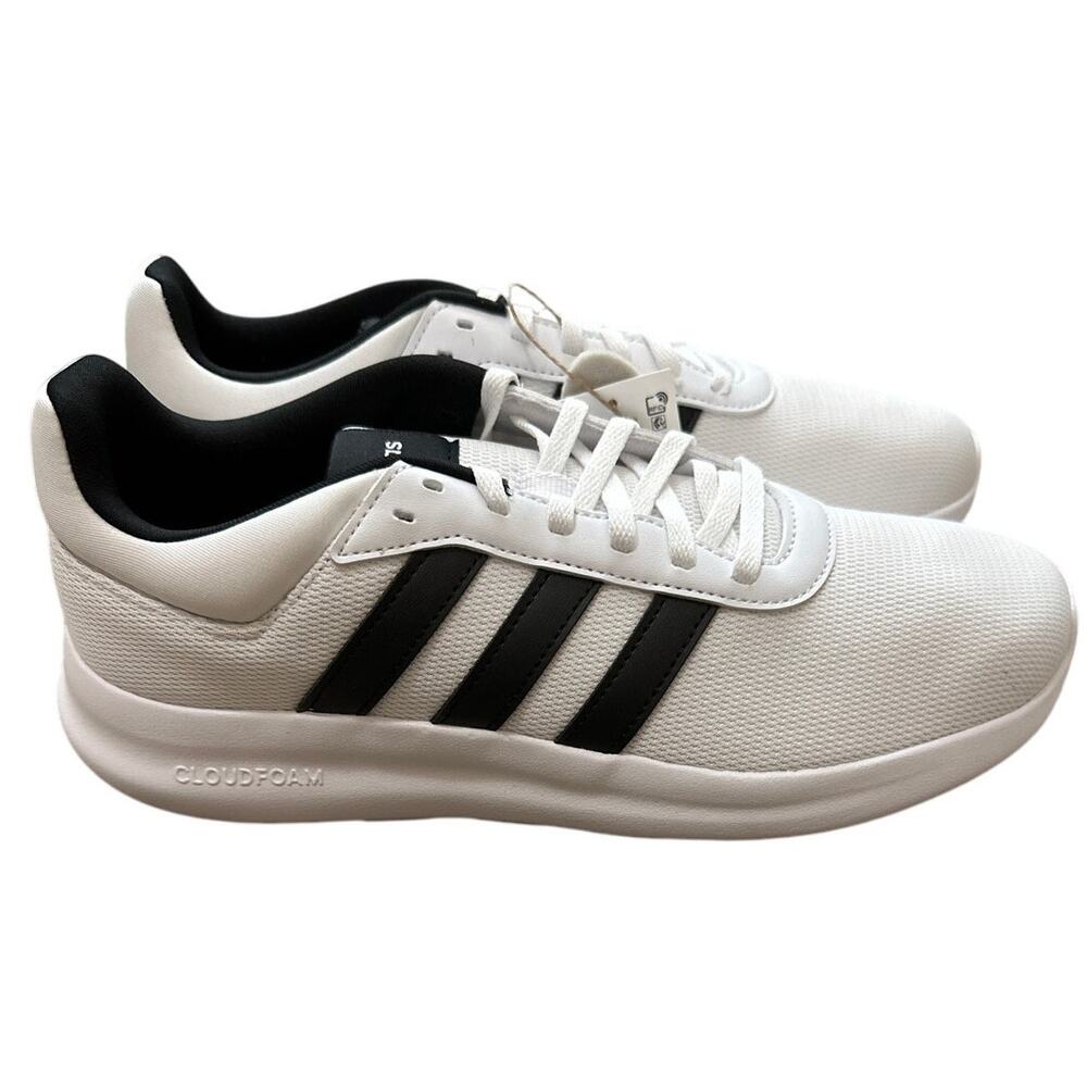 ADIDAS IH5423 Lite Racer 4.0 Cloud White Core Black Mens Size 8 New